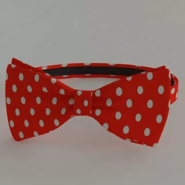 bowtie bow tie with dots 3D model_0