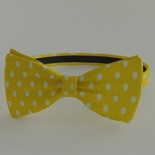 bowtie bow tie with dots 3D model_5