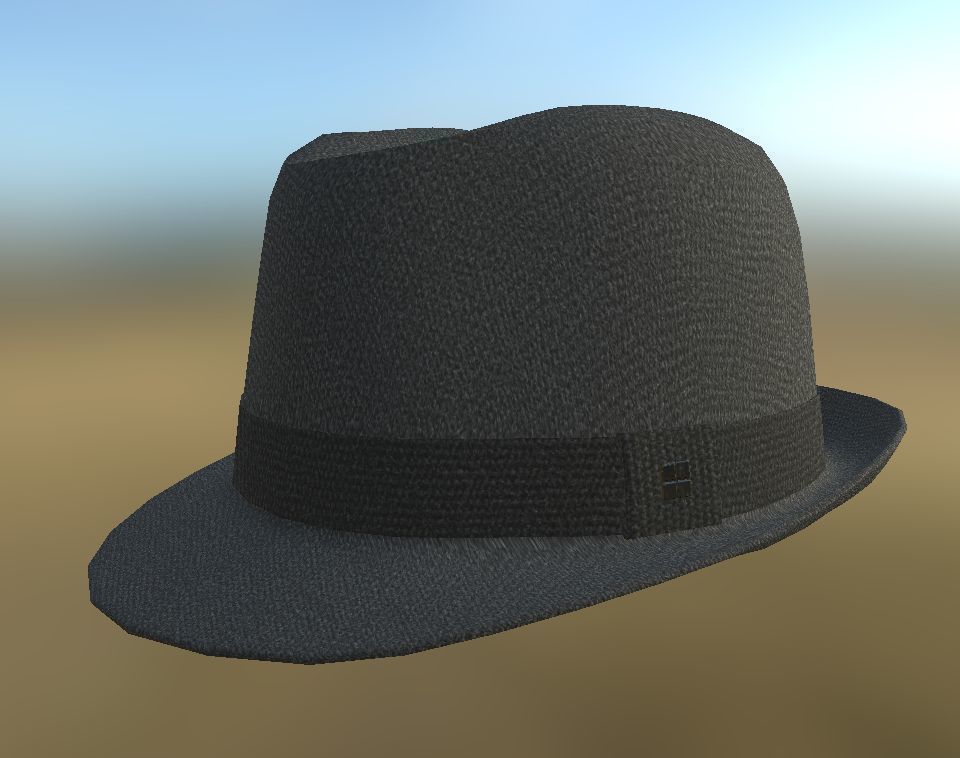 hat 3d fedora 3D model_1