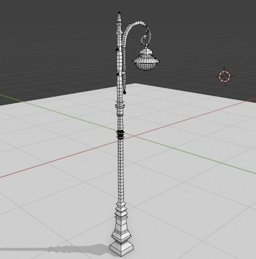 Street light PBR low-poly game ready Free low-poly 3D model_6