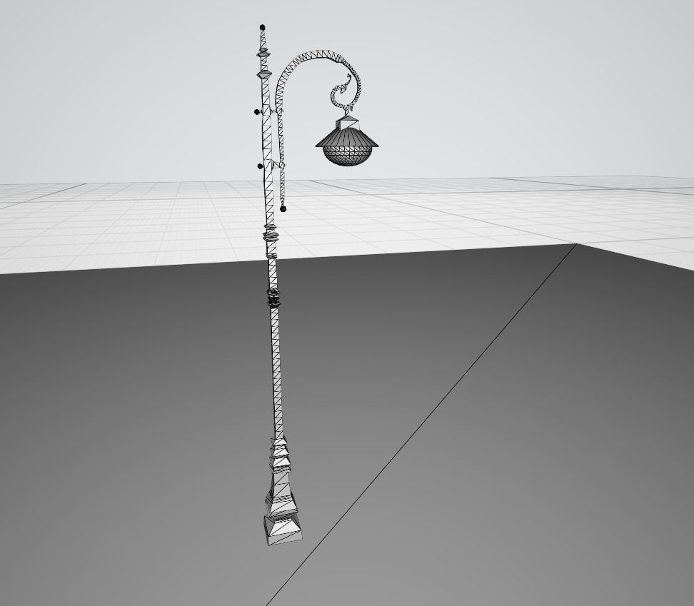 Street light PBR low-poly game ready Free low-poly 3D model_9