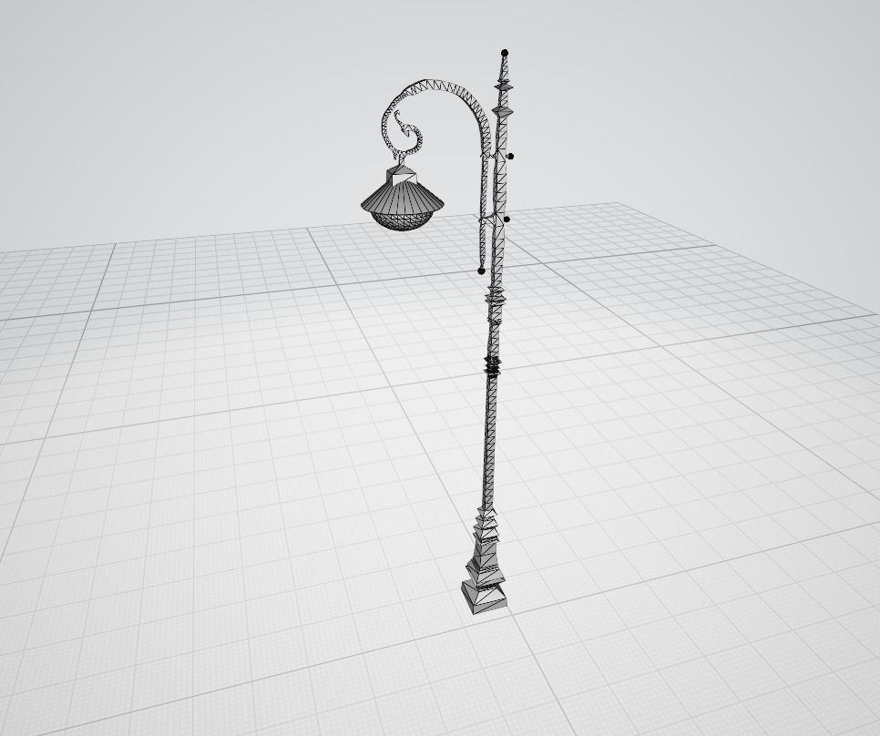 Street light PBR low-poly game ready Free low-poly 3D model_10