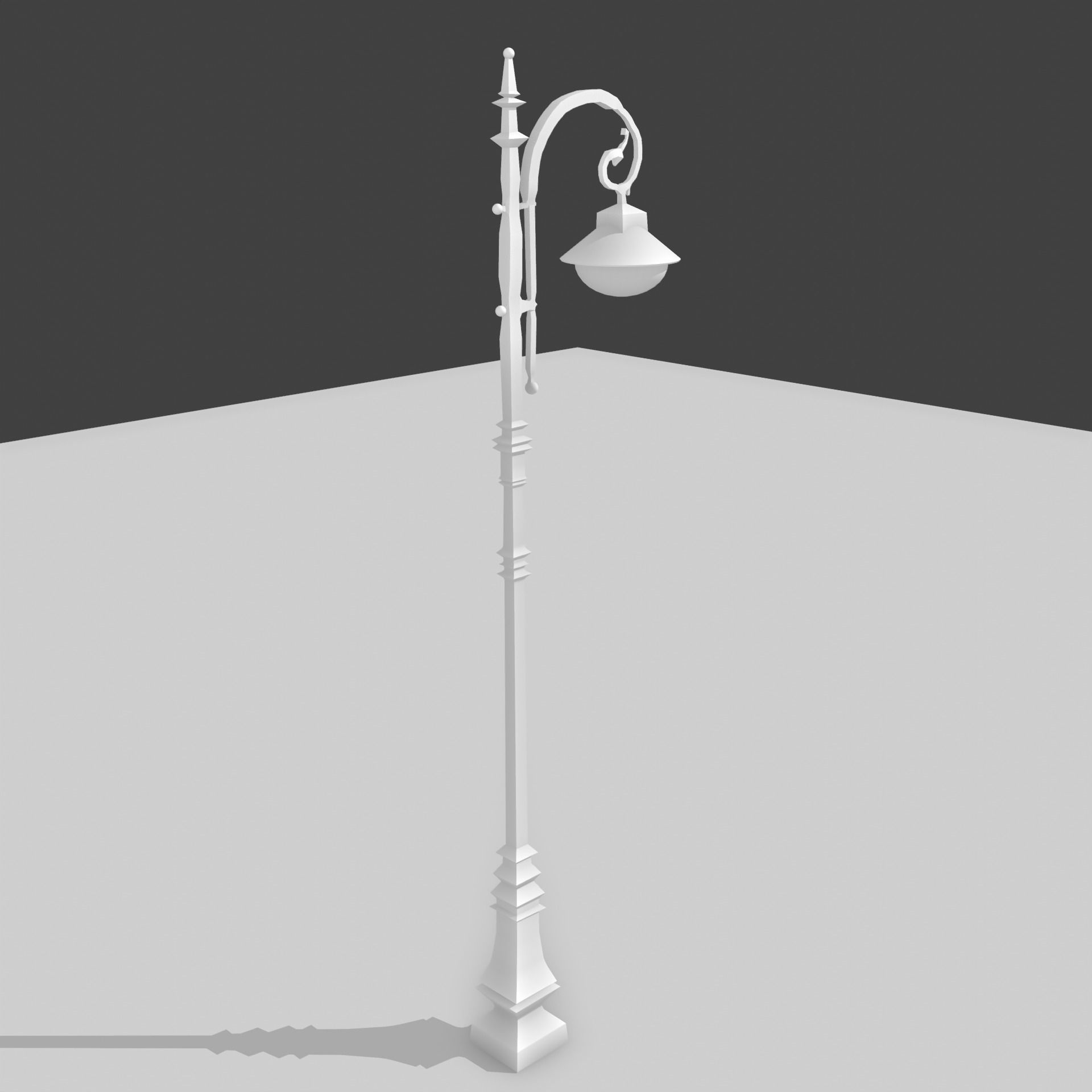 Street light PBR low-poly game ready Free low-poly 3D model_8