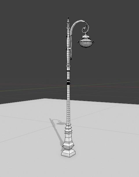 Street light PBR low-poly game ready Free low-poly 3D model_11