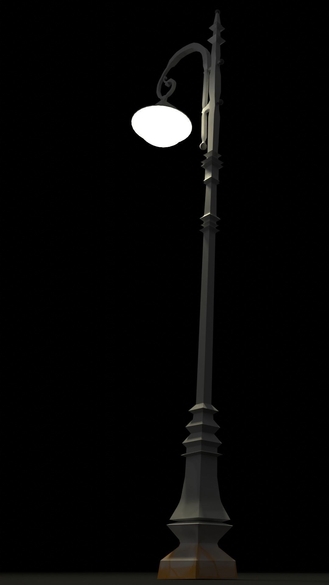 Street light PBR low-poly game ready Free low-poly 3D model_3