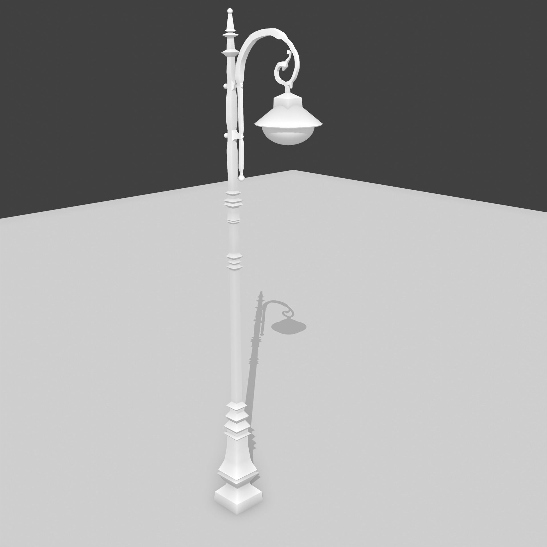 Street light PBR low-poly game ready Free low-poly 3D model_7