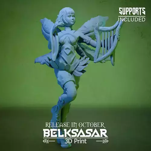 Fairy Bard 3D print model