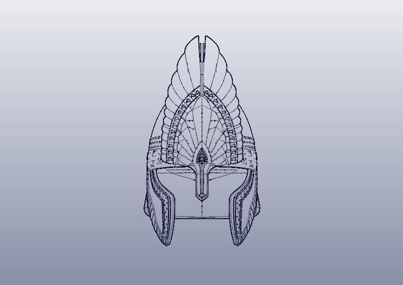 HELM OF ELENDIL 3D print model_5