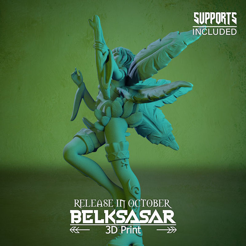 Fairy Bard Normal Topless And Nude 3D print model_39