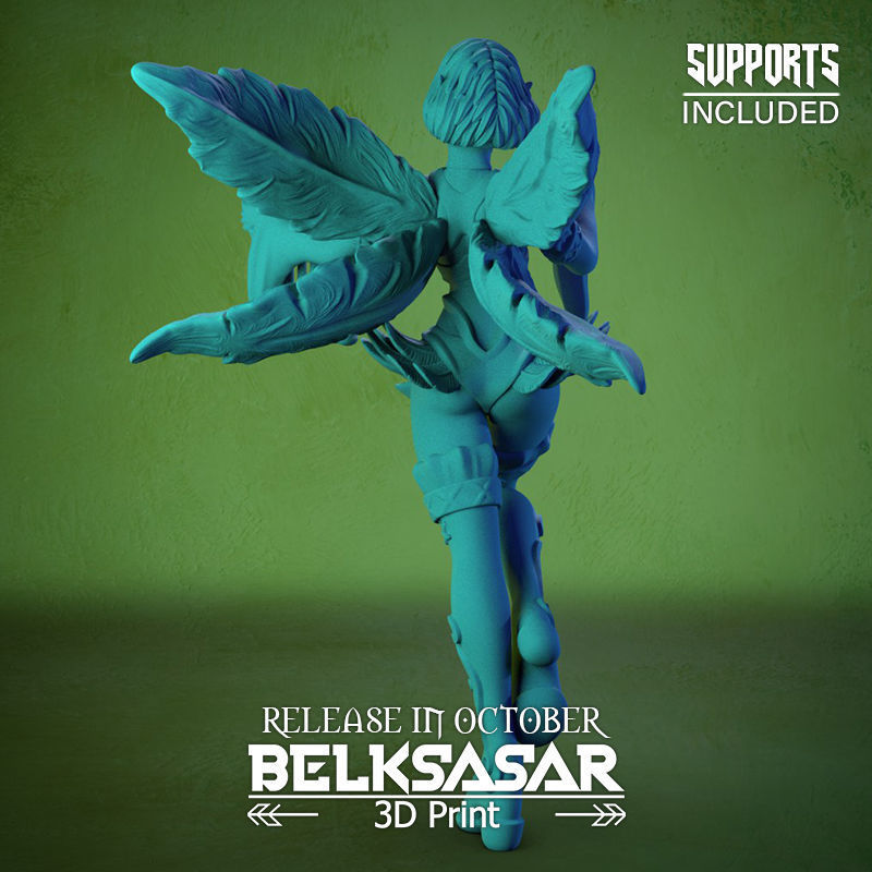 Fairy Bard Normal Topless And Nude 3D print model_13