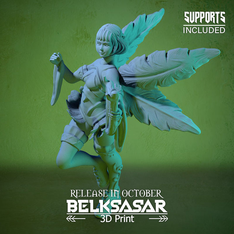 Fairy Bard Normal Topless And Nude 3D print model_33