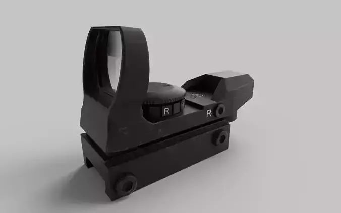 Red Dot Sight Low-poly 3D model
