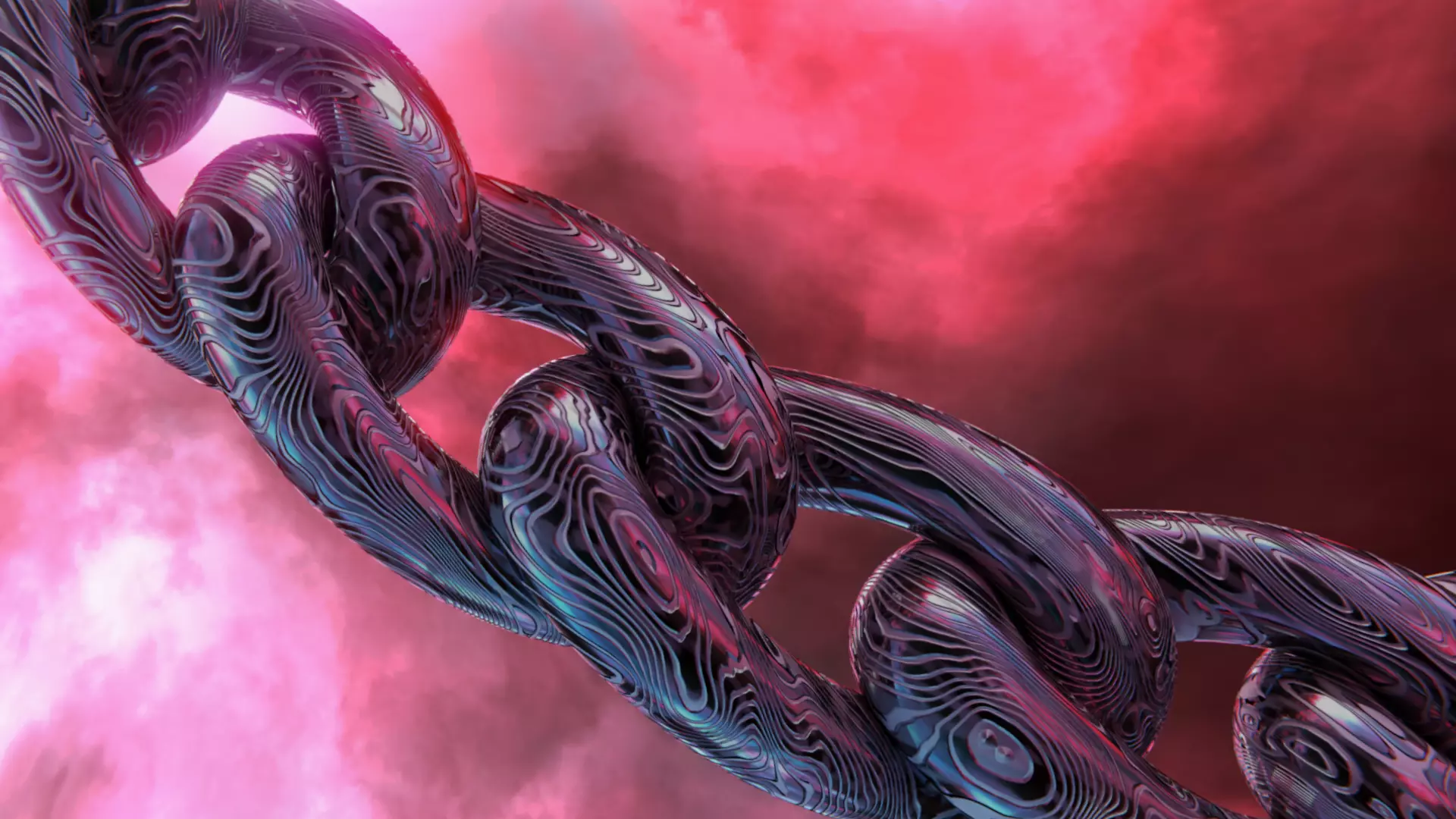 Damascus Chain Low-poly 3D model