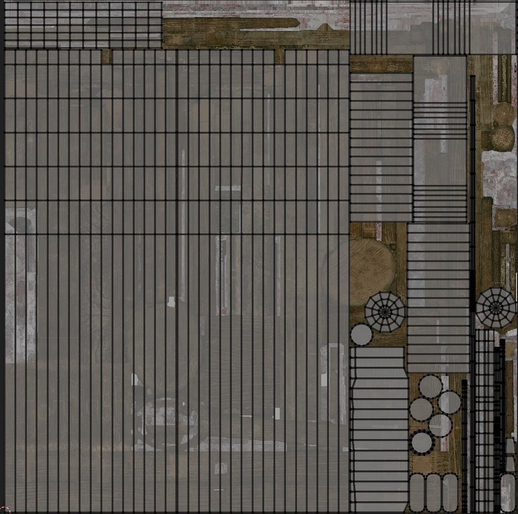 Medieval catapult Low-poly 3D model_14