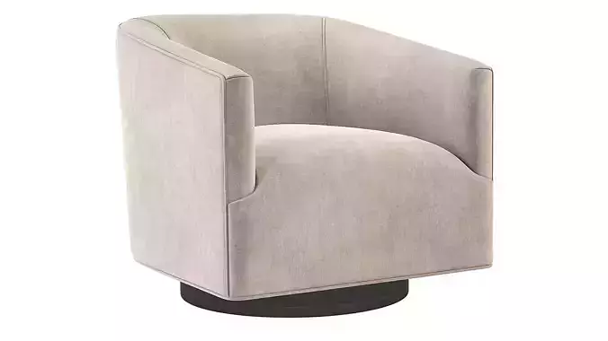 1950S Italian Shelter Chair Restoration Hardware RH 3D model