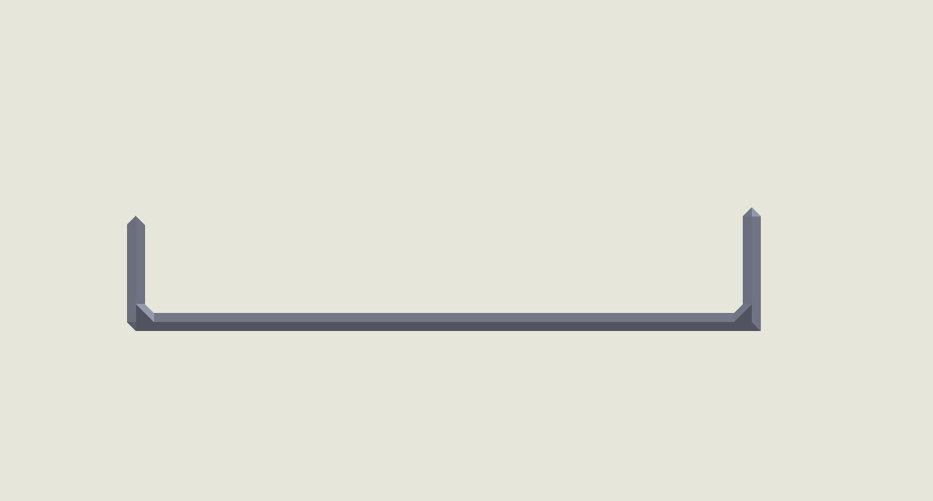 Modular Fillet Edged Shelf 3D print model_4