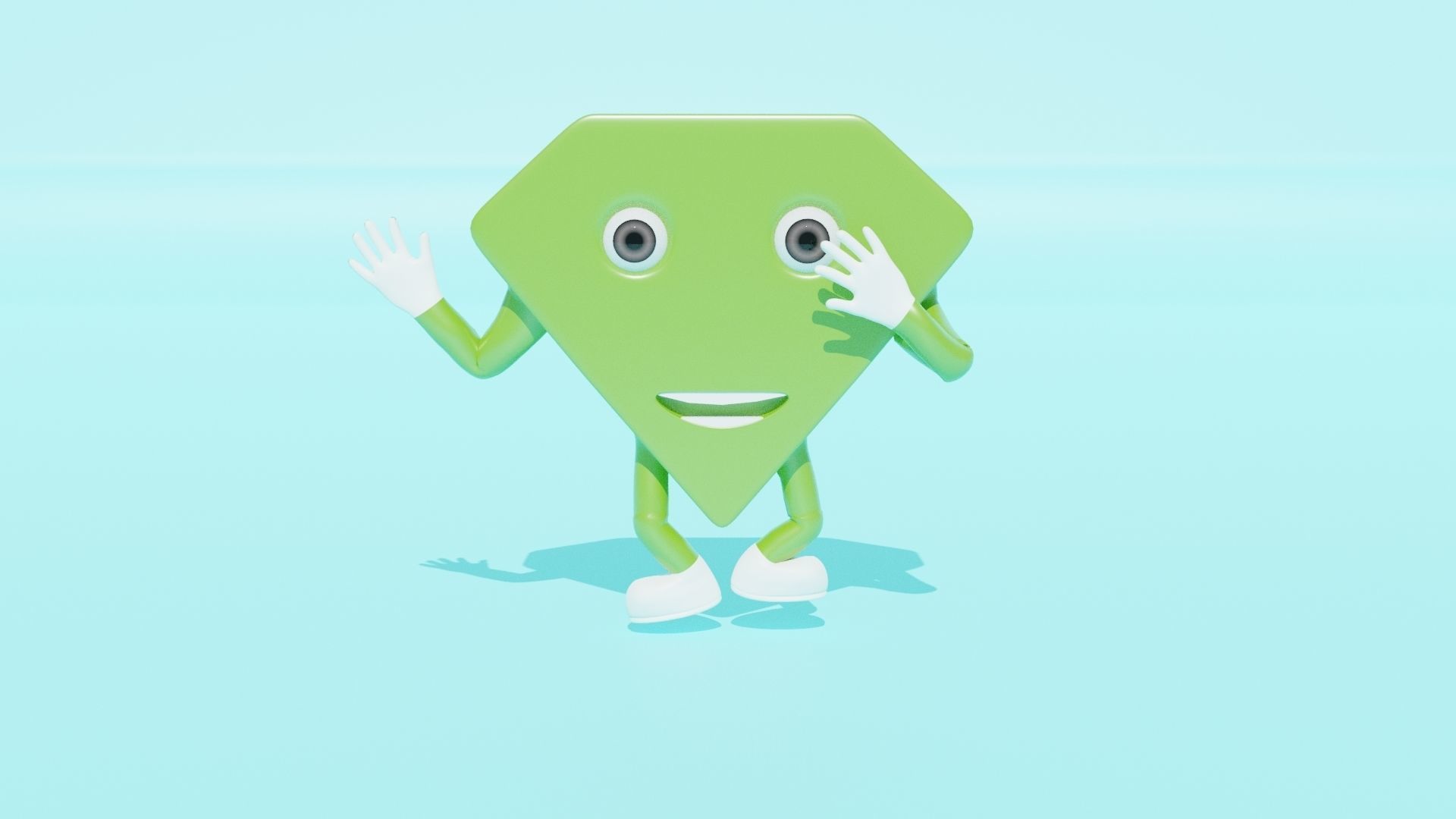 Rigged 3D shapes Low-poly 3D model_4