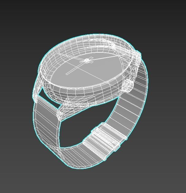 Lowpoly PBR Watch US Polo  Low-poly 3D model_2