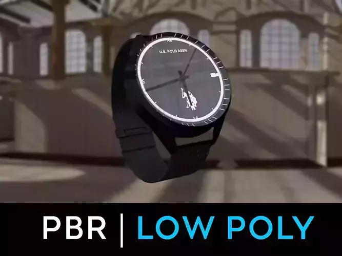 Lowpoly PBR Watch US Polo 