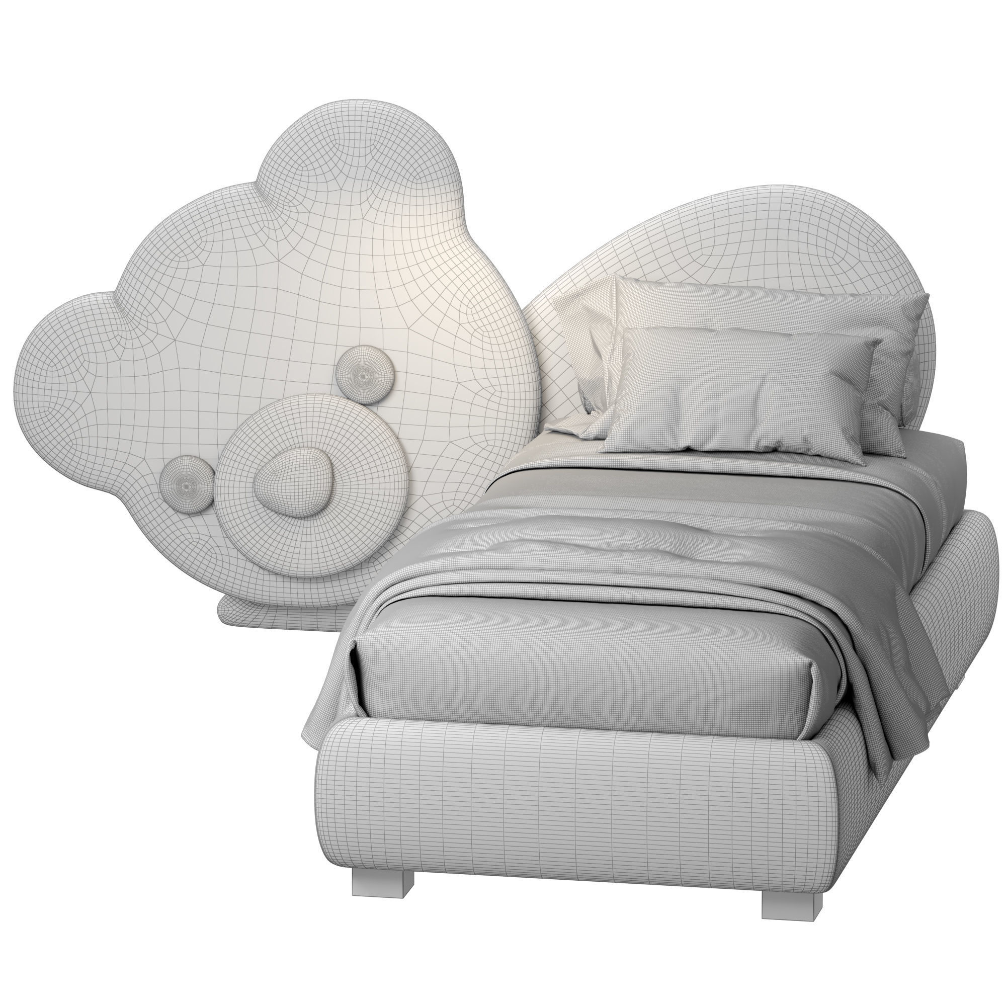 Bside TEd bed 3D model_2