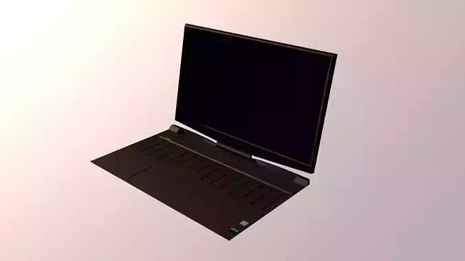 laptop  hp-pavillion 15dk0xx Low-poly 3D model