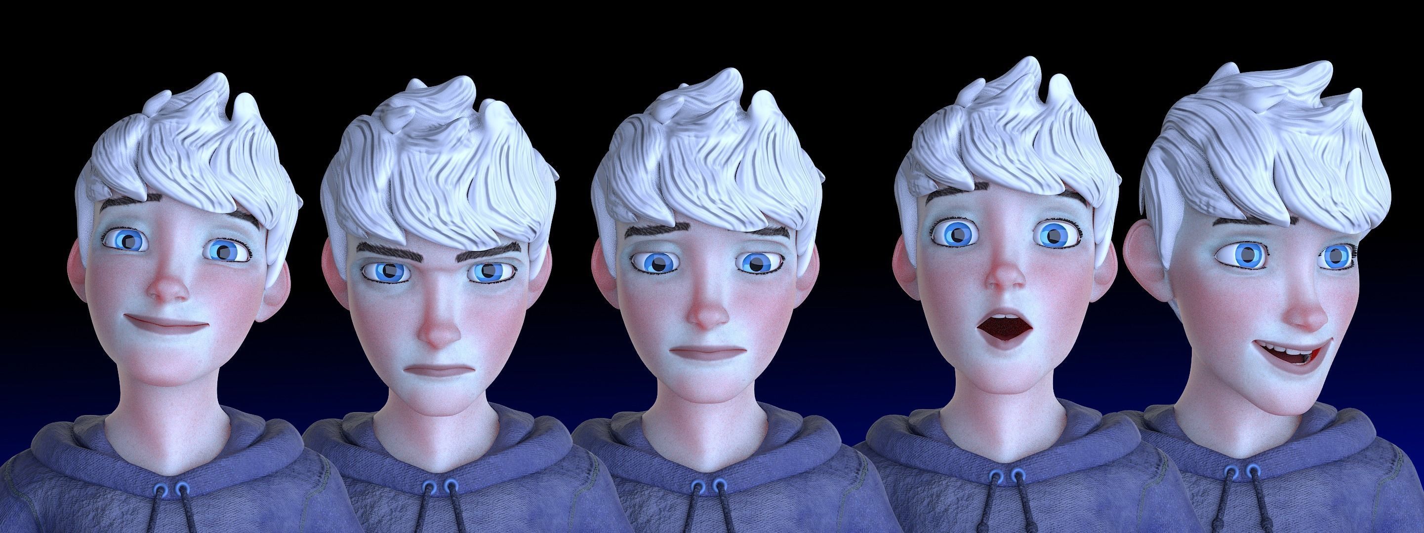 Jack Frost rigged  Free low-poly 3D model_8