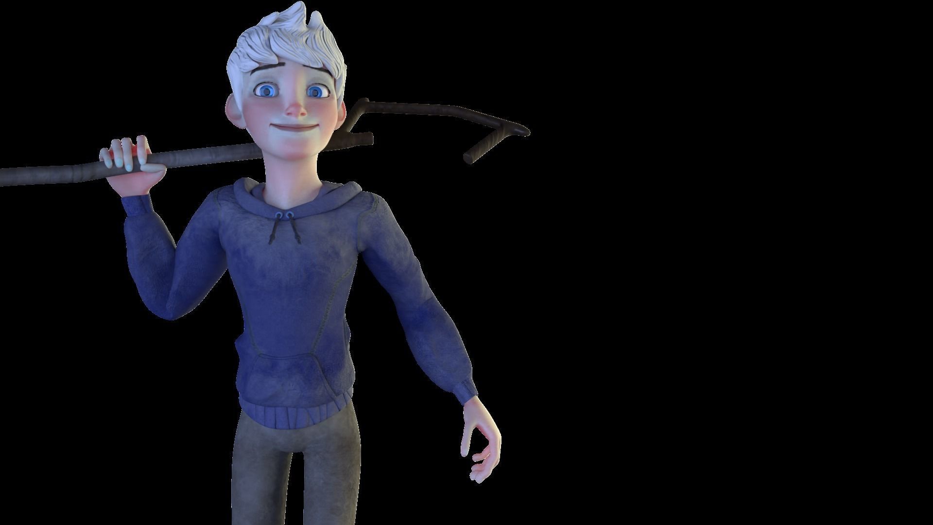 Jack Frost rigged  Free low-poly 3D model_7