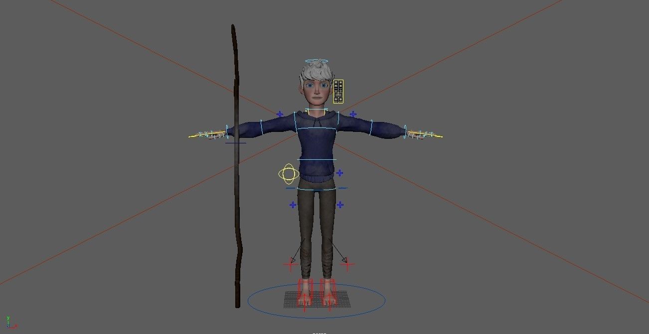 Jack Frost rigged  Free low-poly 3D model_11