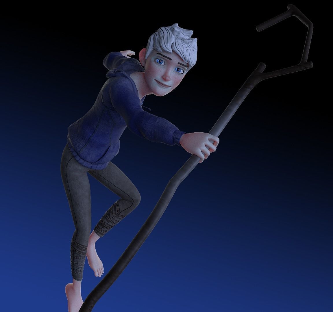 Jack Frost rigged  Free low-poly 3D model_4
