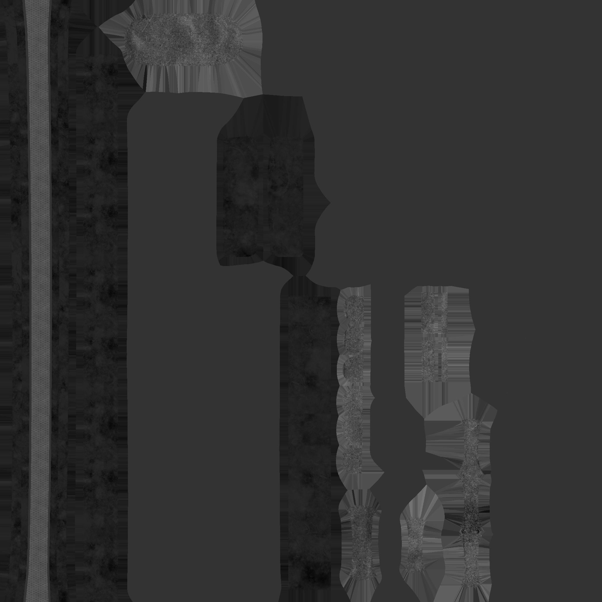 Choker Collar B02 Black Gold - Character Design Punk Gothic Low-poly 3D model_14