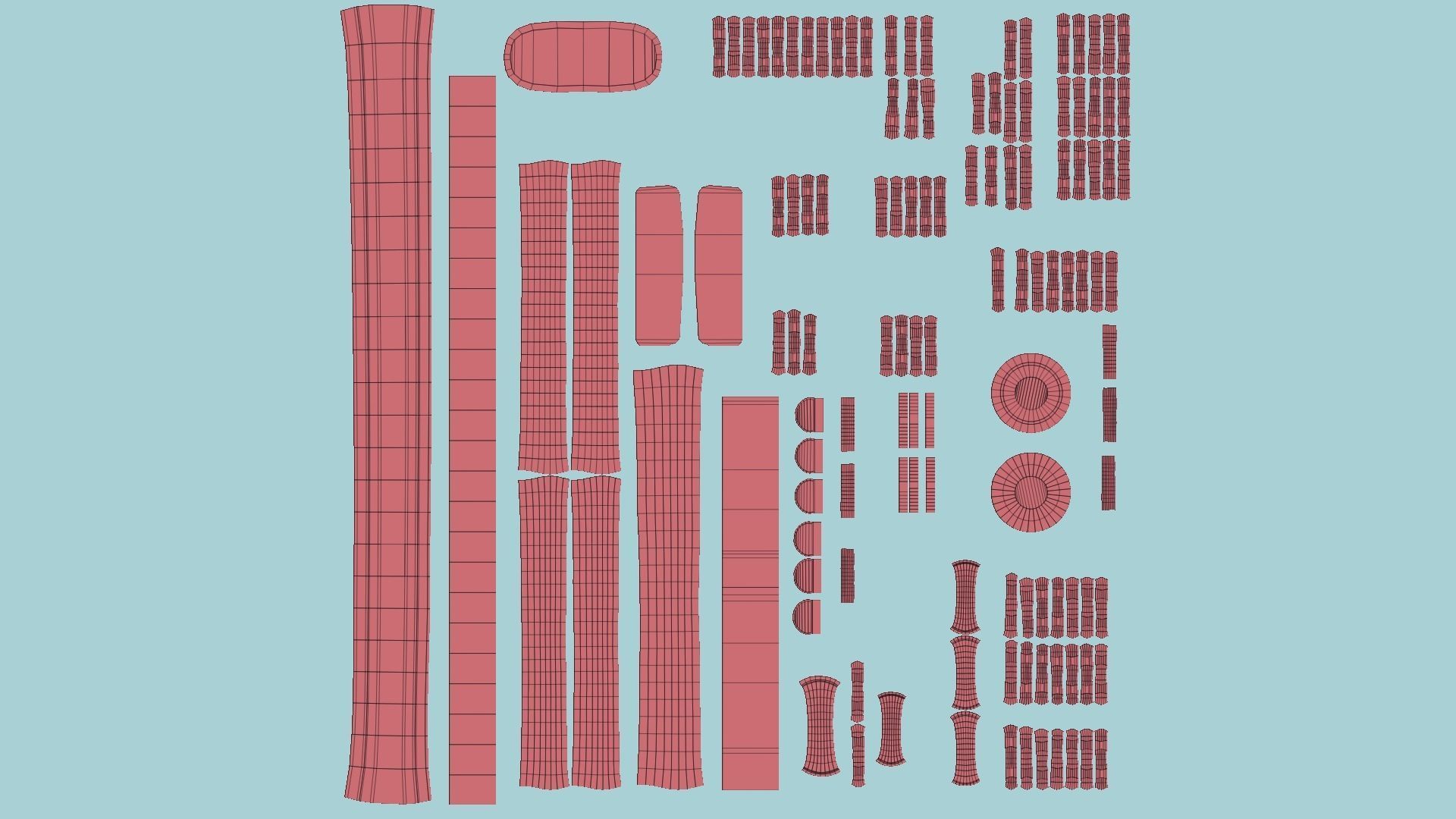 Choker Collar B02 Black Gold - Character Design Punk Gothic Low-poly 3D model_11