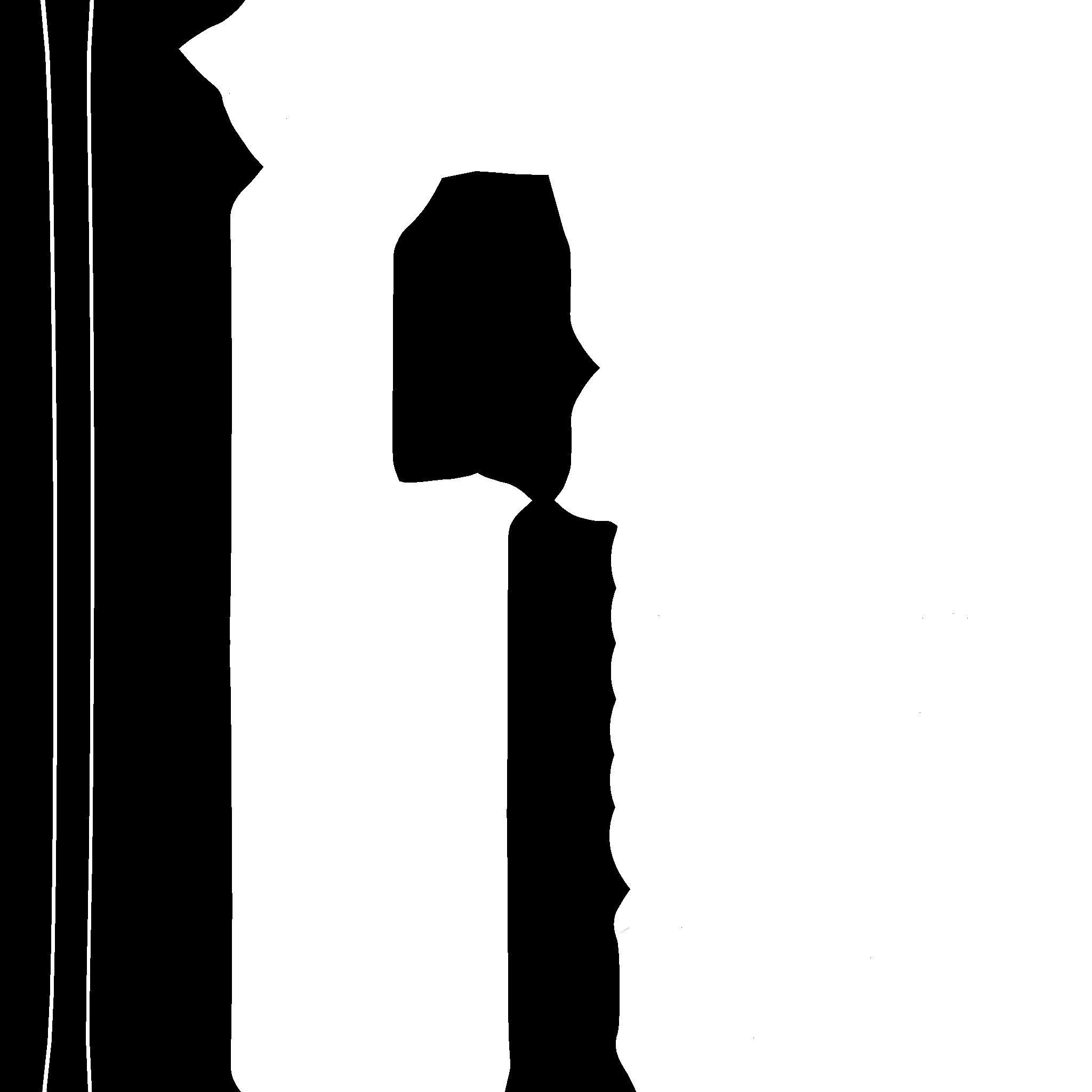 Choker Collar B02 Black Gold - Character Design Punk Gothic Low-poly 3D model_18