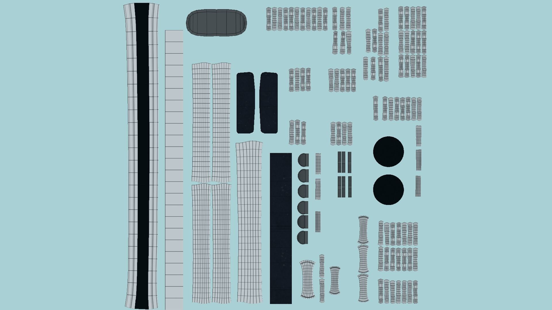 Choker Collar B04 Aluminum - Character Design Punk Gothic Low-poly 3D model_5