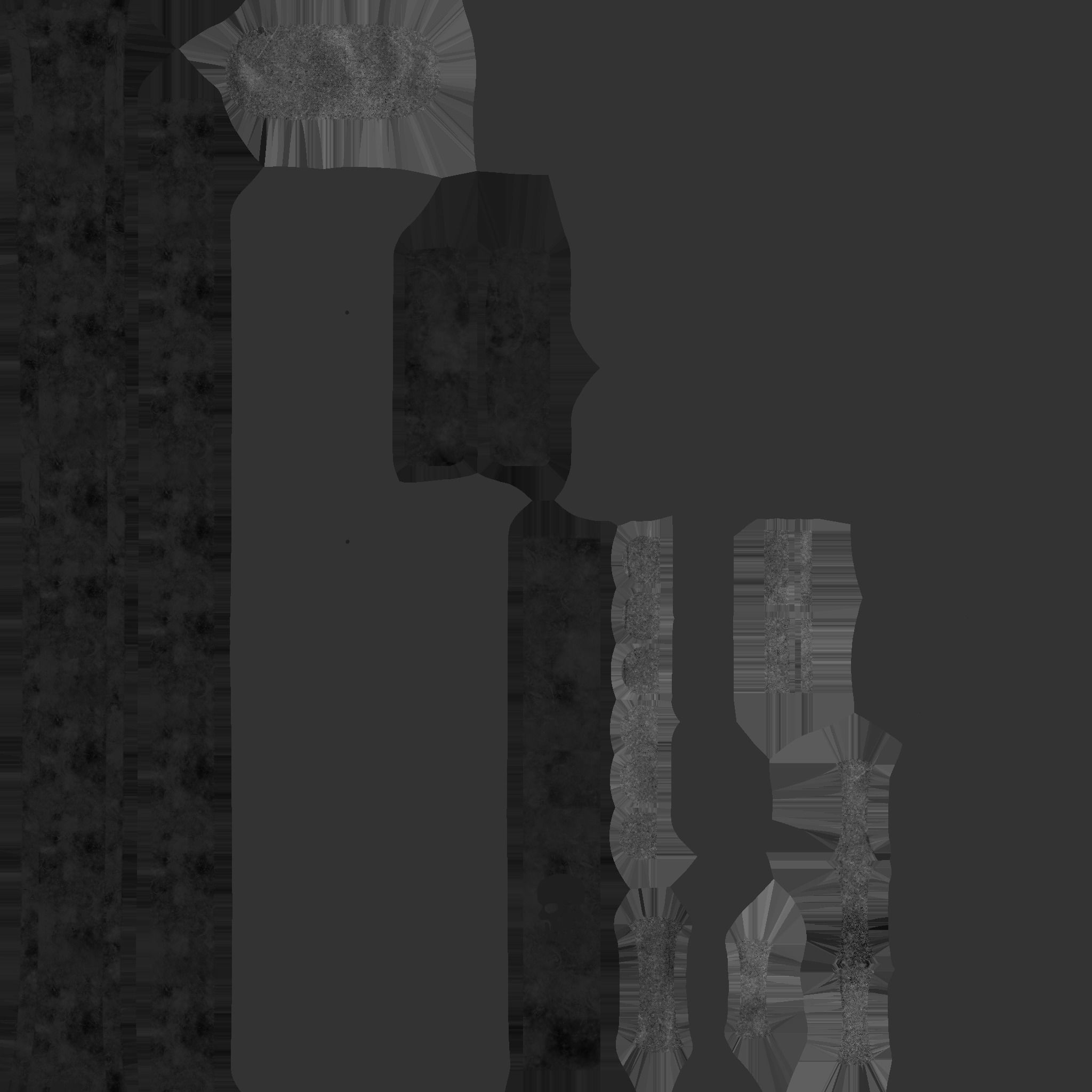 Choker Collar B05 Black Skull - Character Design Punk Gothic Low-poly 3D model_18