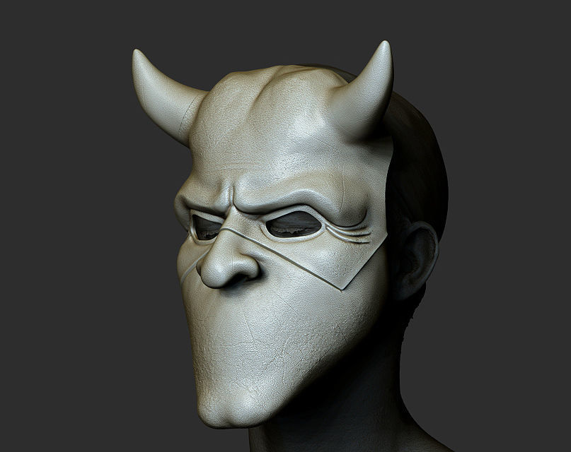 Mask fromNEW HORROR Black Phone film Grabber mask added new mask 3D print model_24