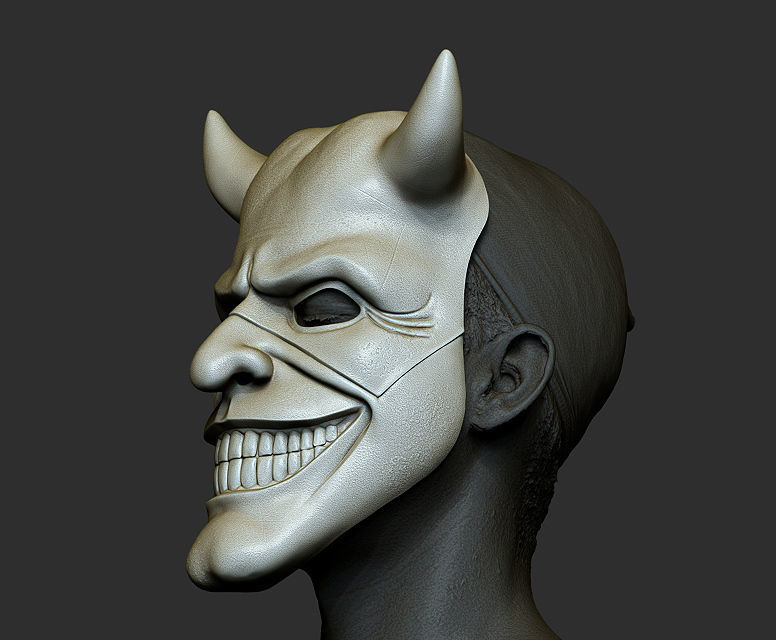 Mask fromNEW HORROR Black Phone film Grabber mask added new mask 3D print model_6