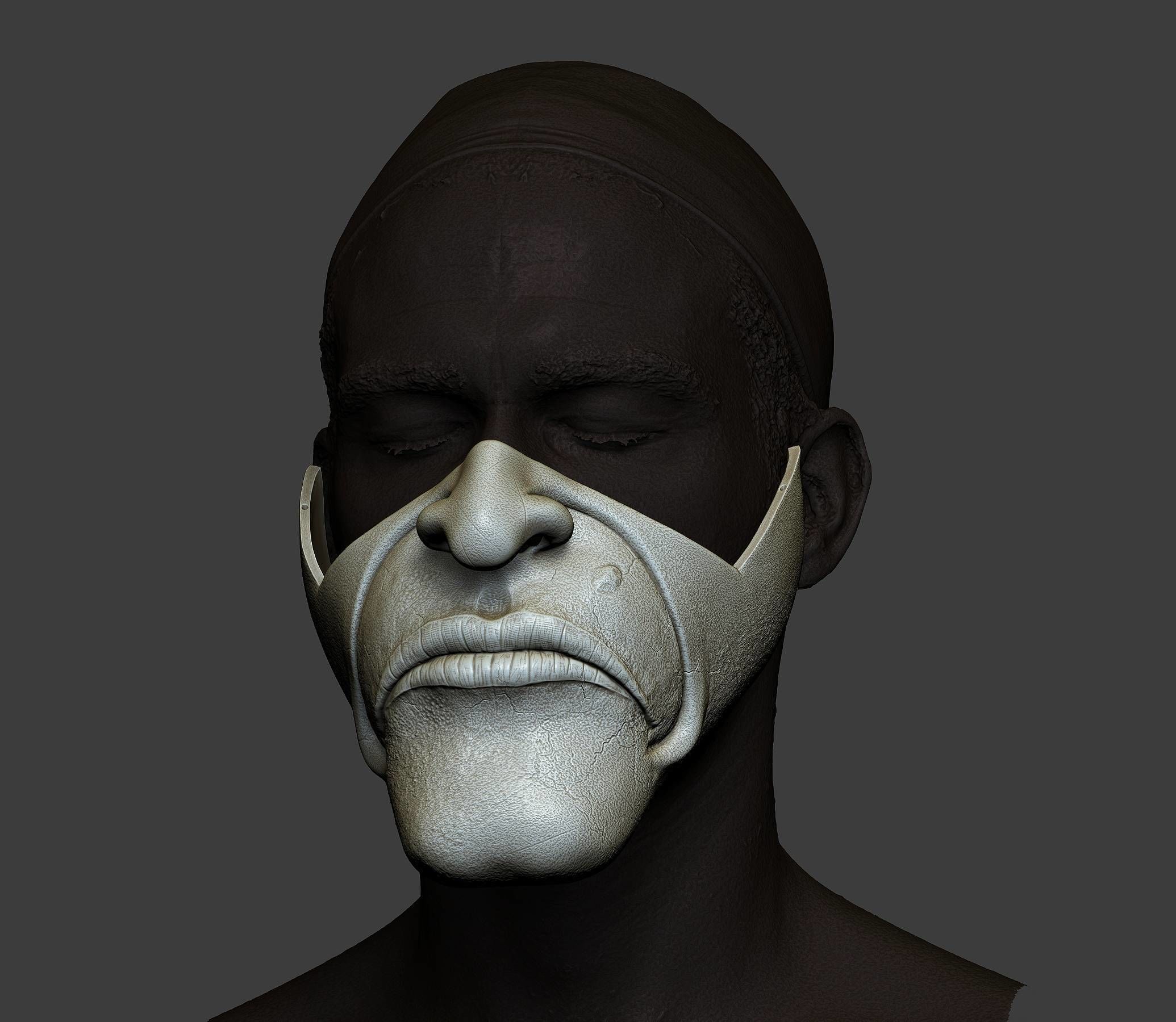 Mask fromNEW HORROR Black Phone film Grabber mask added new mask 3D print model_27