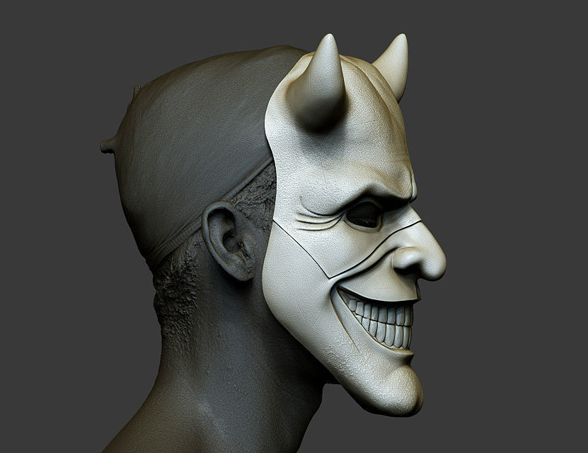 Mask fromNEW HORROR Black Phone film Grabber mask added new mask 3D print model_10