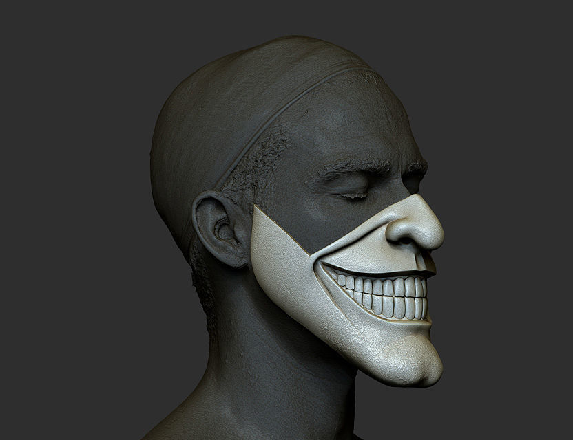 Mask fromNEW HORROR Black Phone film Grabber mask added new mask 3D print model_13