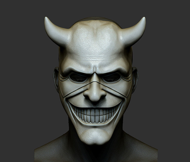 Mask fromNEW HORROR Black Phone film Grabber mask added new mask 3D print model_4