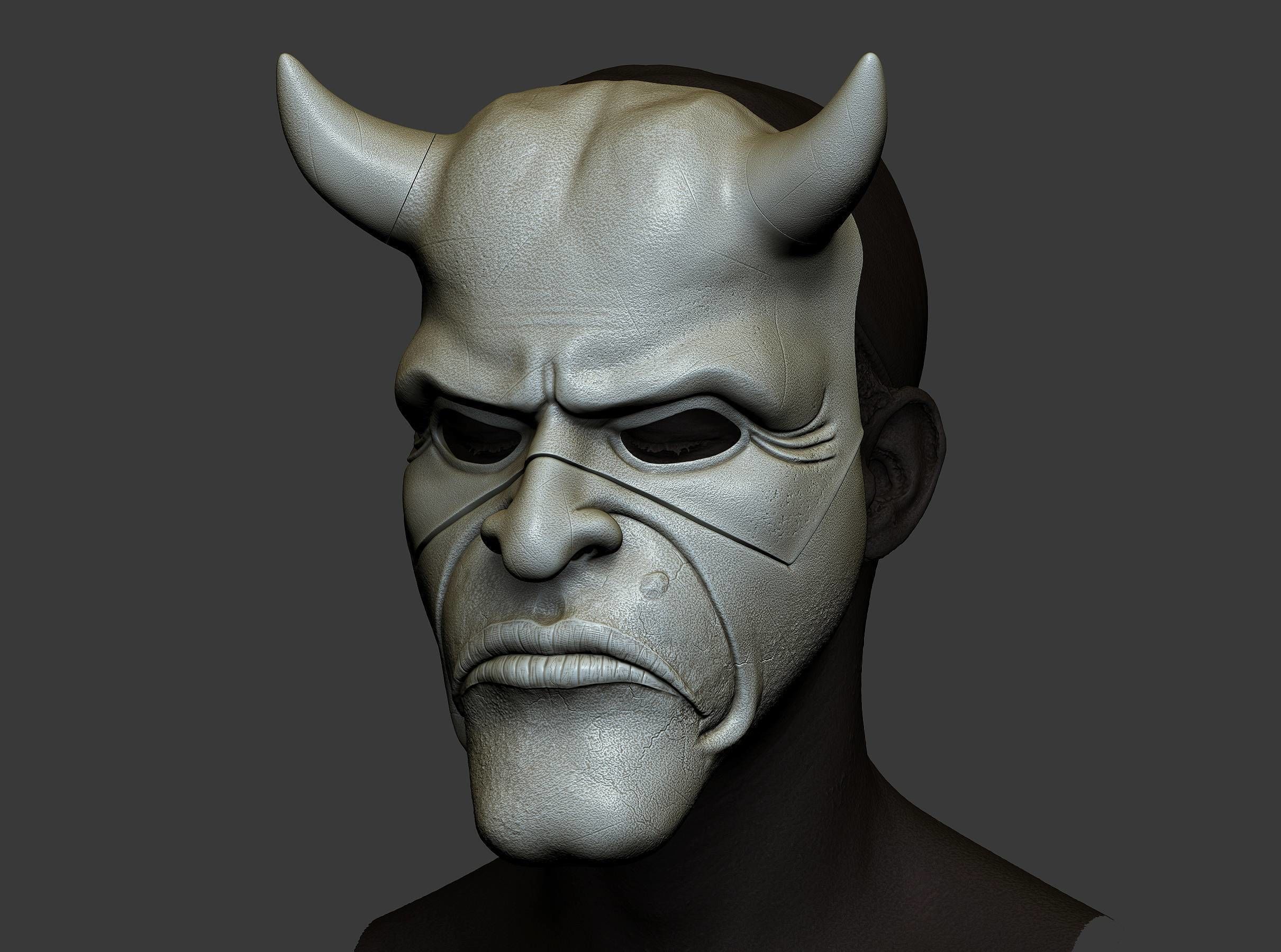 Mask fromNEW HORROR Black Phone film Grabber mask added new mask 3D print model_29