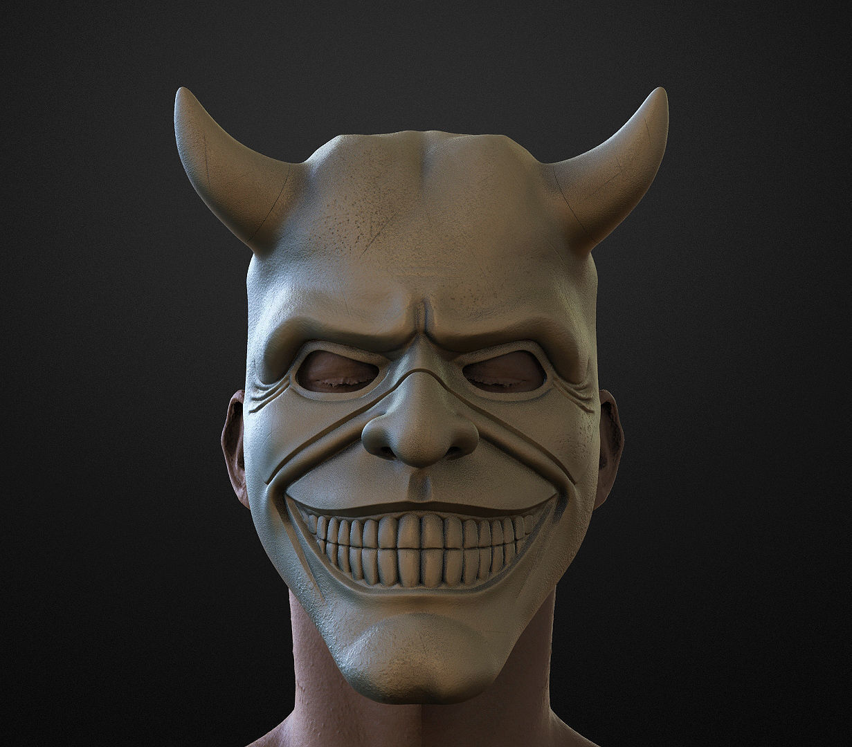 Mask fromNEW HORROR Black Phone film Grabber mask added new mask 3D print model_2