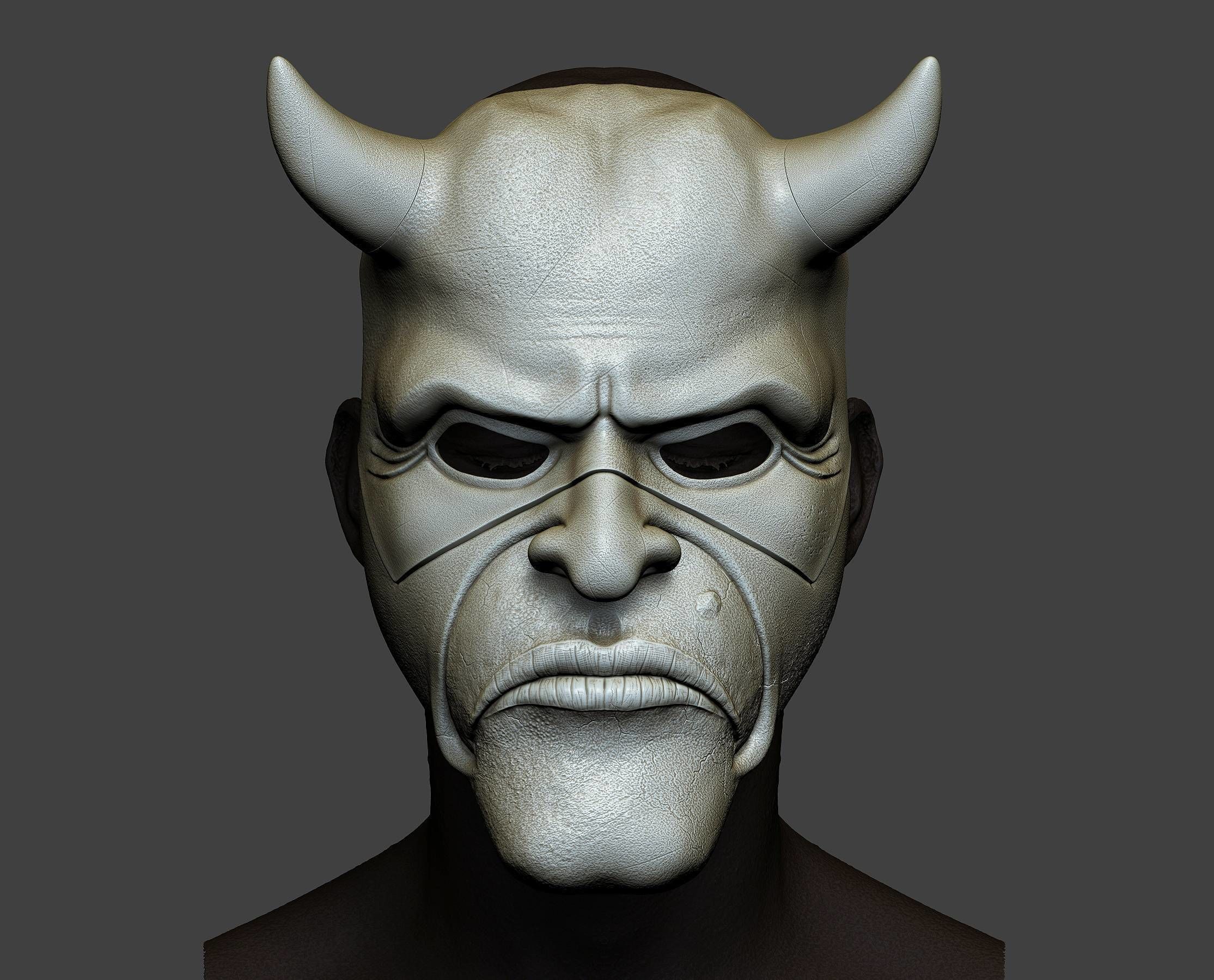 Mask fromNEW HORROR Black Phone film Grabber mask added new mask 3D print model_30