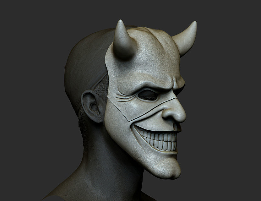 Mask fromNEW HORROR Black Phone film Grabber mask added new mask 3D print model_7