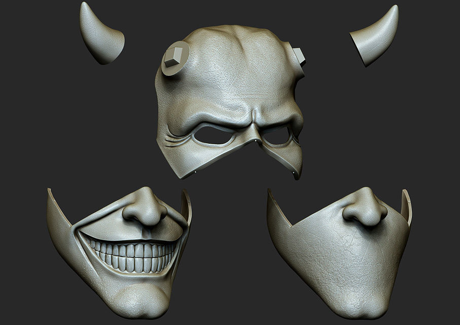 Mask fromNEW HORROR Black Phone film Grabber mask added new mask 3D print model_22