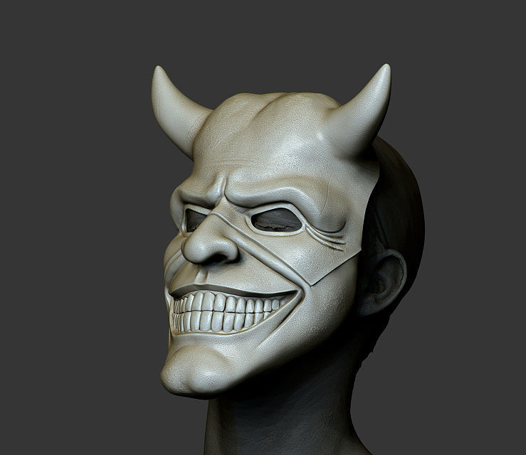 Mask fromNEW HORROR Black Phone film Grabber mask added new mask 3D print model_9