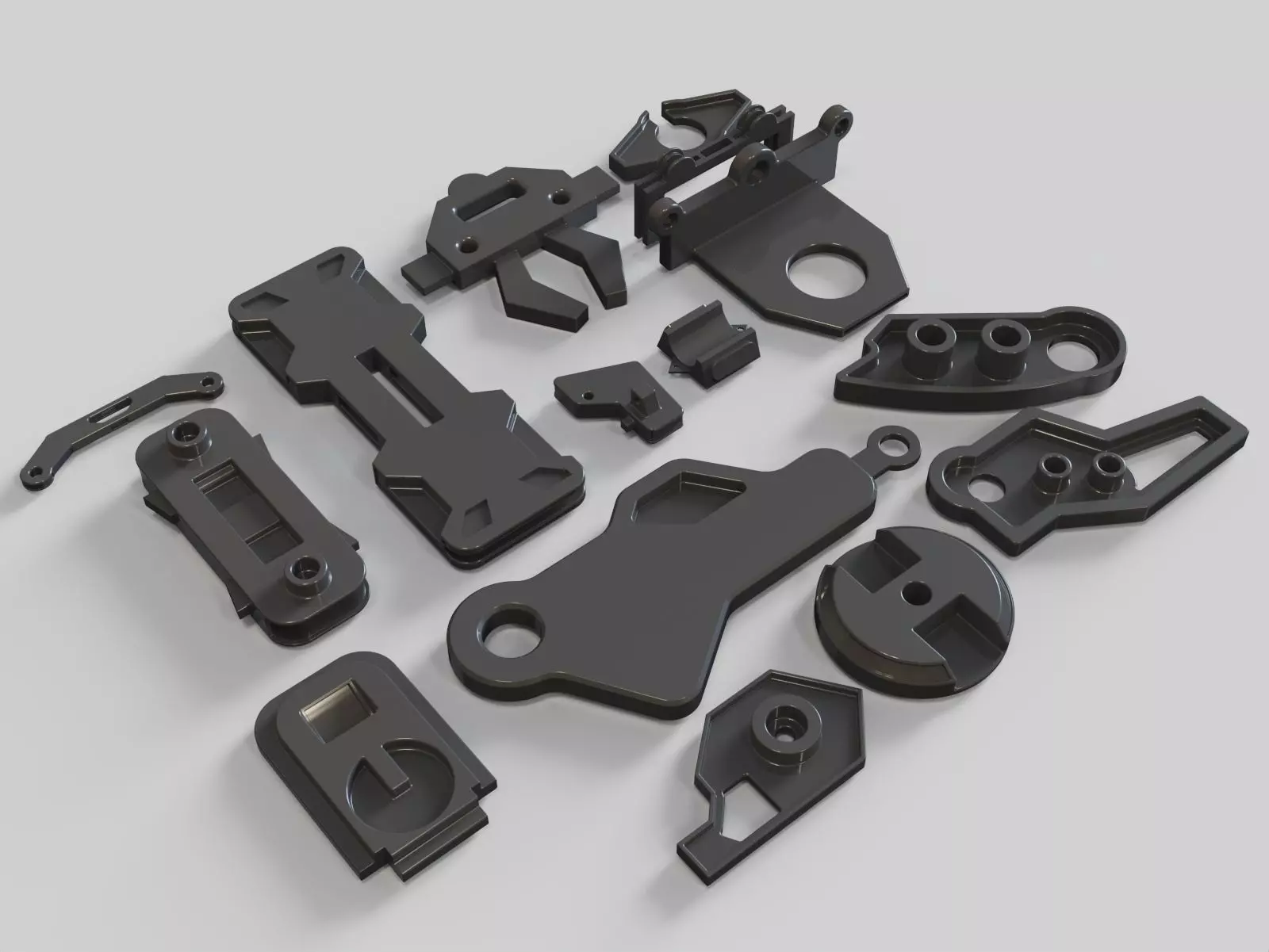 Kitbash pack mech hard surface 3D model | CGTrader