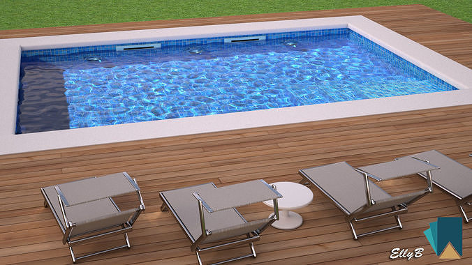 Swimmingpool simple 3D model
