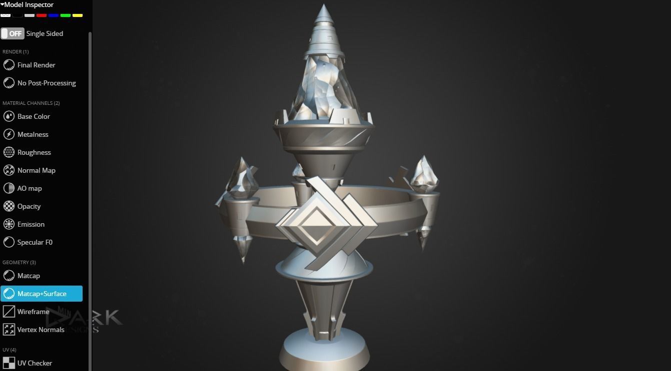 Aetheryte Final Fantasy 3D model_5