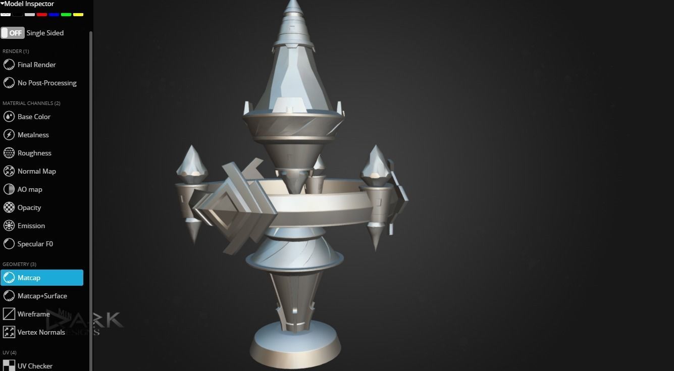 Aetheryte Final Fantasy 3D model_4